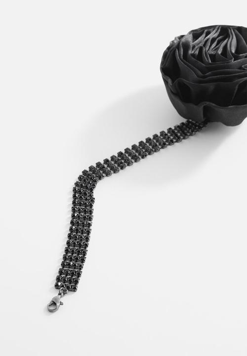 MANGO - Necklace nagore - black