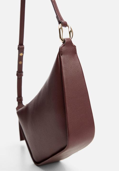 MANGO - Bag ashley -78 - dark red