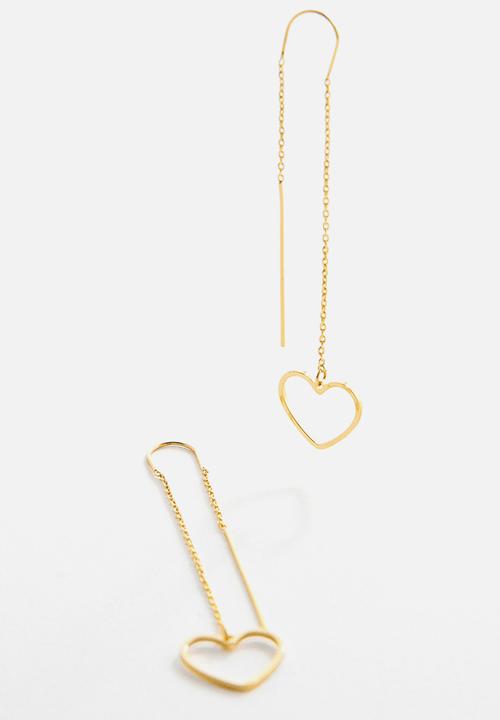 MANGO - Earrings corazo- gold