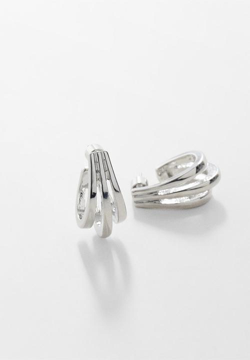 MANGO - Earrings fina - silver