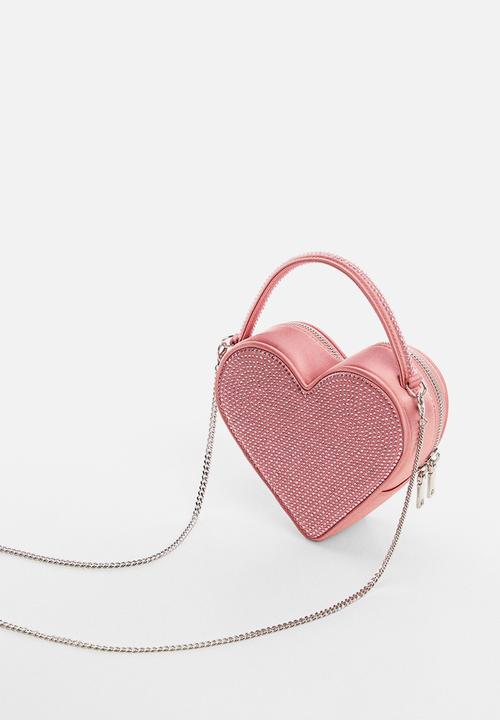 MANGO - Bag heart -85 - pink