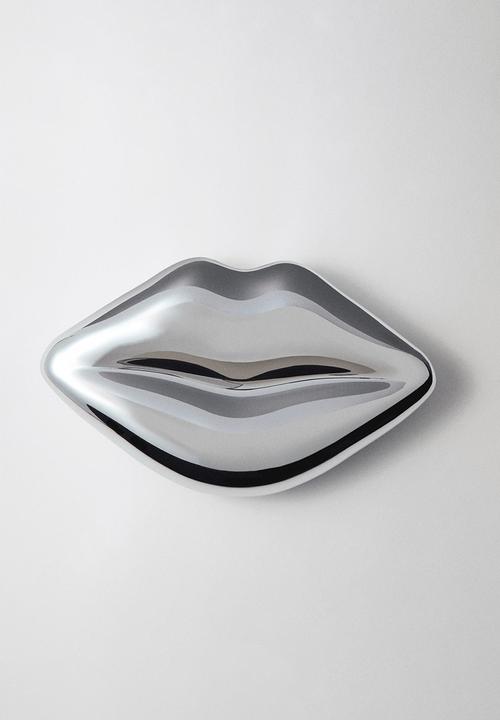 MANGO - Bag lips-pl - silver