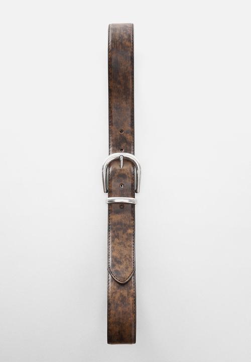 MANGO - Belt maru - brown