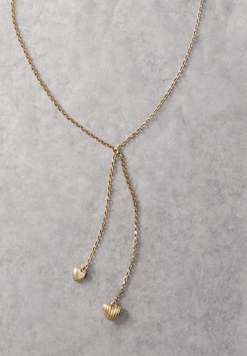 MANGO - Necklace laska -or - gold