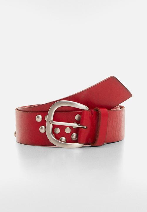 MANGO - Belt rainbow - red