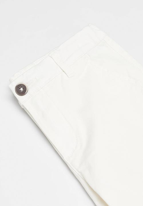 MANGO - Bermuda shorts pico - white