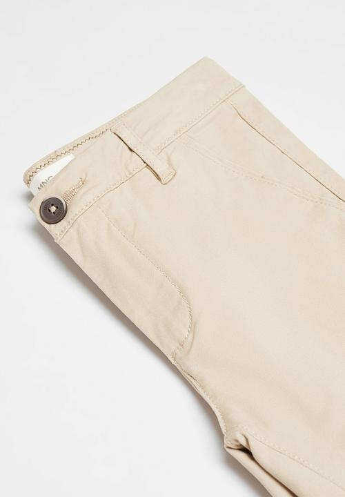 MANGO - Bermuda shorts pico - beige