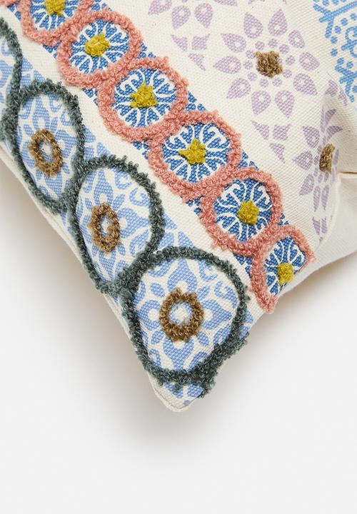 Sixth Floor - Embroidered 30x50 Cushion Cover
