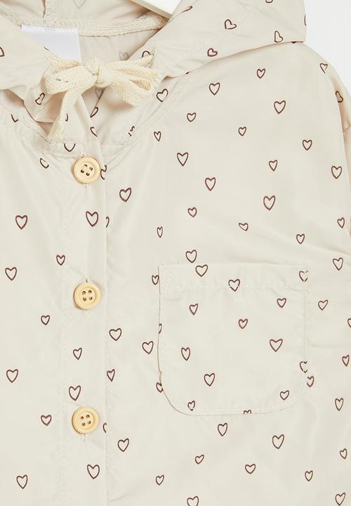 Pop Candy - Printed wind breaker - beige