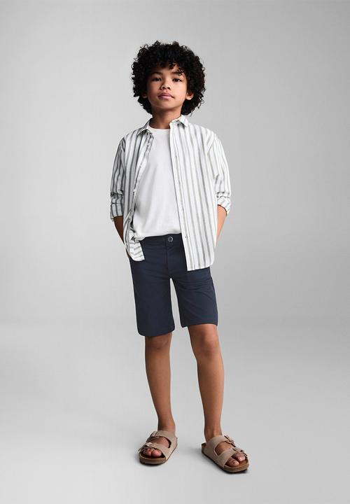 MANGO - Bermuda shorts pico - navy