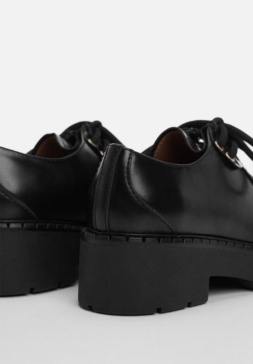 MANGO - Safa lace-up - black
