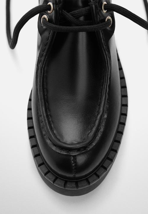 MANGO - Safa lace-up - black