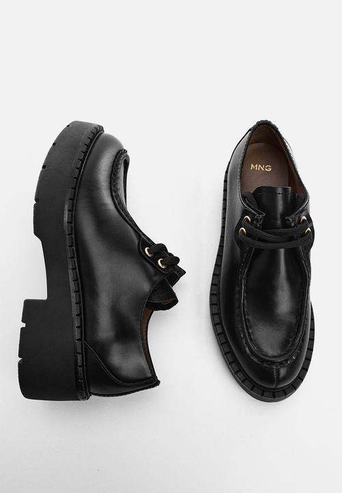 MANGO - Safa lace-up - black