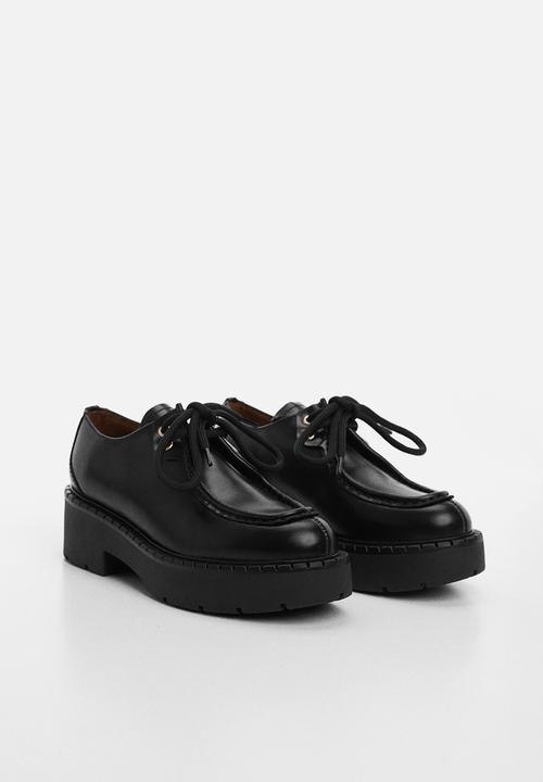 MANGO - Safa lace-up - black