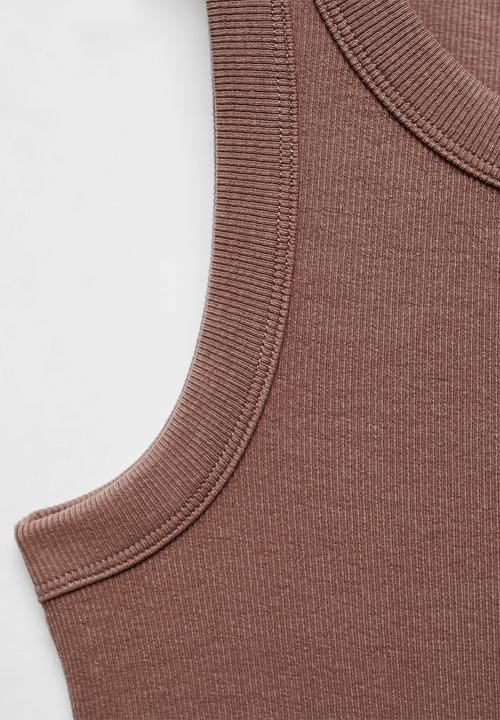 MANGO - Dress dalia - brown