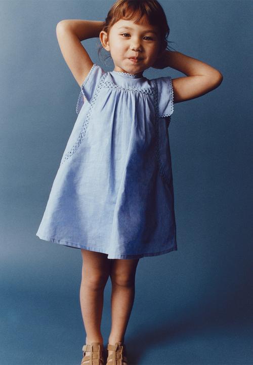 MANGO - Dress ariel - sky-blue