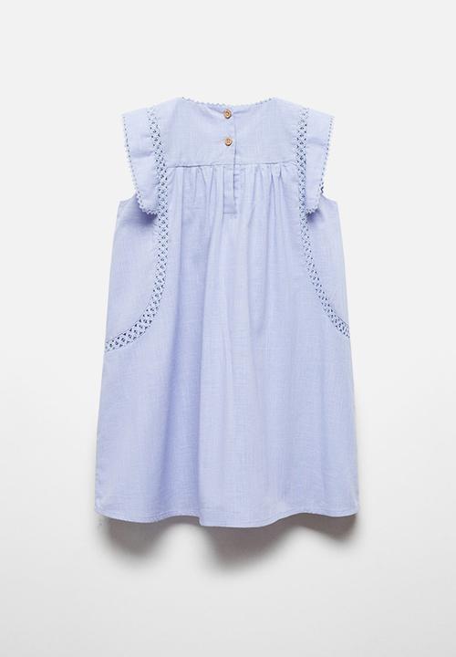 MANGO - Dress ariel - sky-blue
