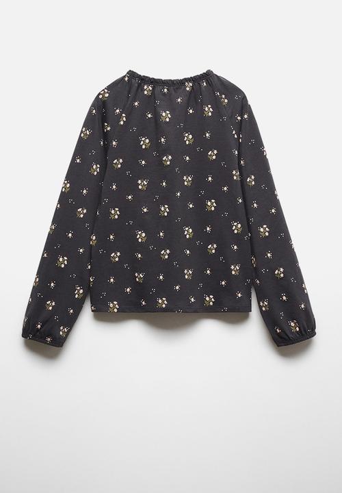 MANGO - T-shirt norma - charcoal
