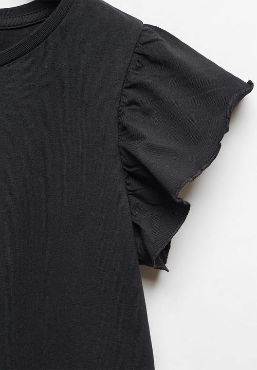 MANGO - T-shirt soft - black