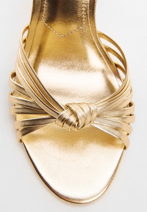 MANGO - Noto 1 strappy heel - gold