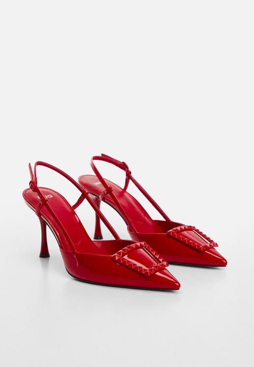 MANGO - Tone 1 slingback court - red