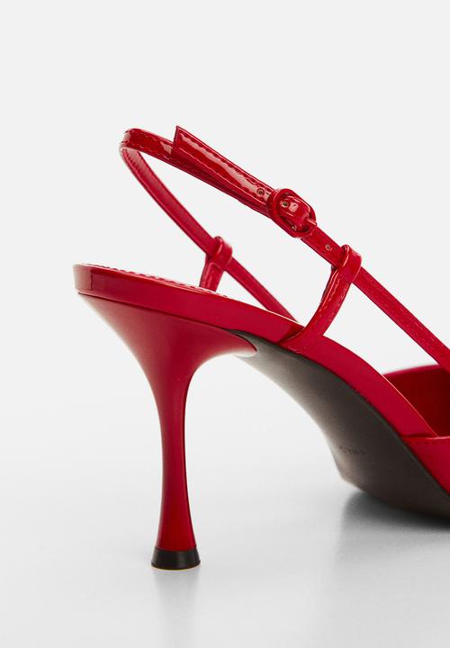 MANGO - Tone 1 slingback court - red