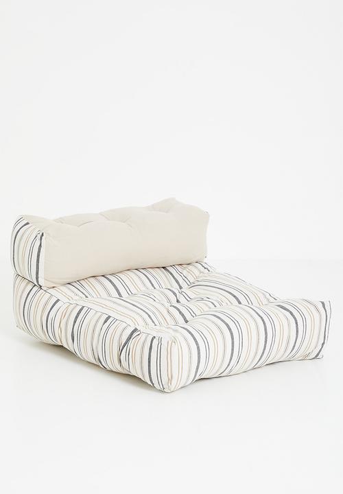 Sixth Floor - Wendy woven floor pouf - multi