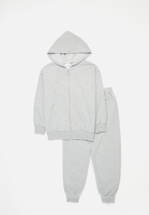 Pop Candy - Hooded tracksuit set - grey