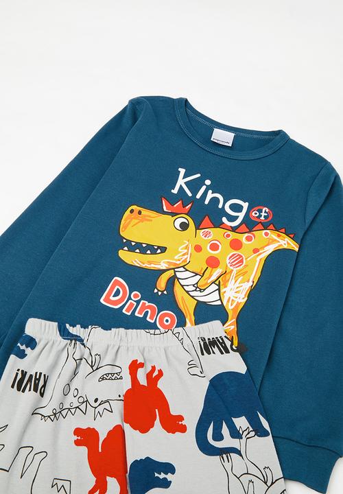 Pop Candy - Printed pj set - light & dark blue