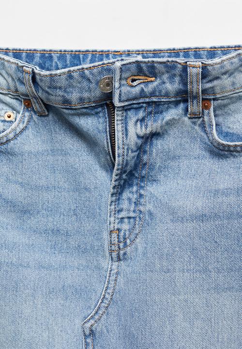 MANGO - Skirt sole - open-blue