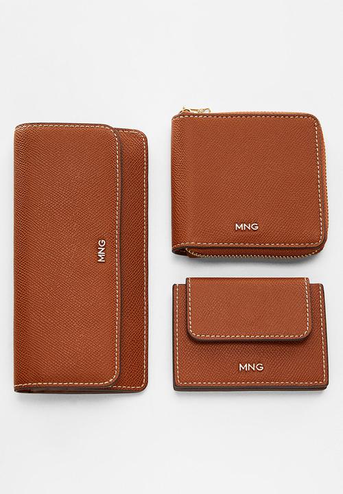 MANGO - Card holder m socorro - medium brown