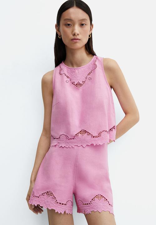 MANGO - Shorts Bali-H - Light / Pastel Pink