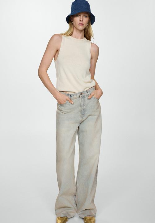MANGO - Jeans denver - open-blue