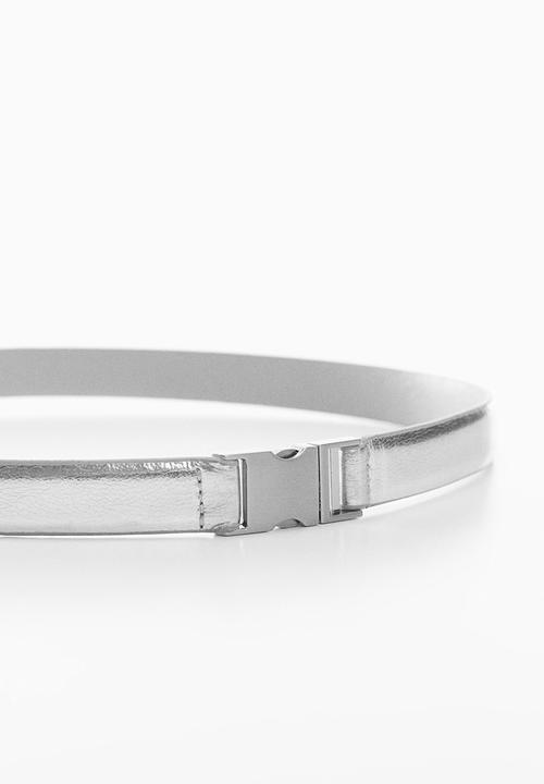MANGO - Belt sary - silver