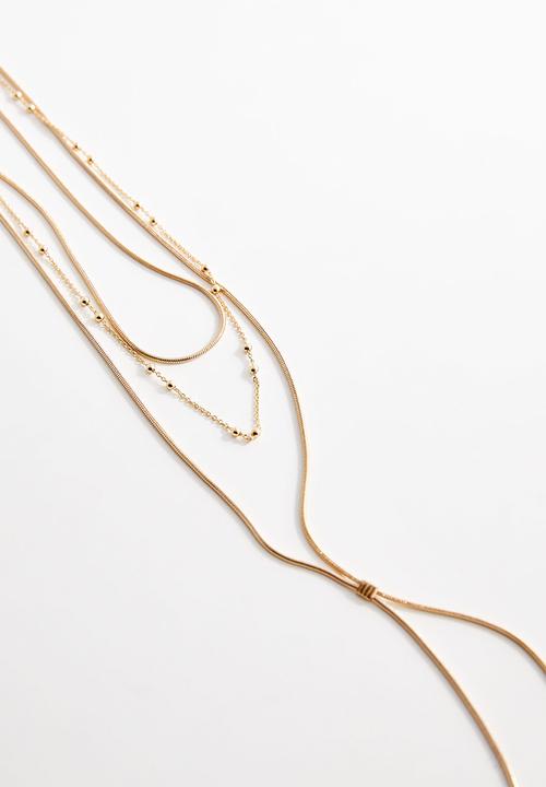 MANGO - Necklace fancy - gold