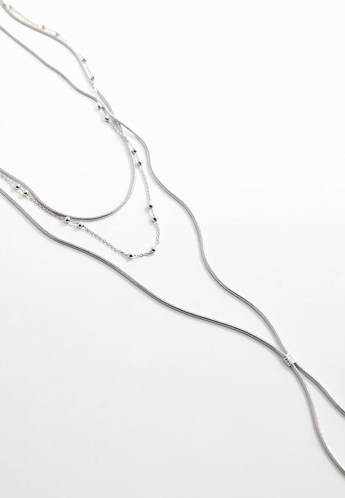 MANGO - Necklace fancy - silver