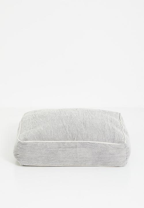Sixth Floor - Waffle Floor Cushion - Grey