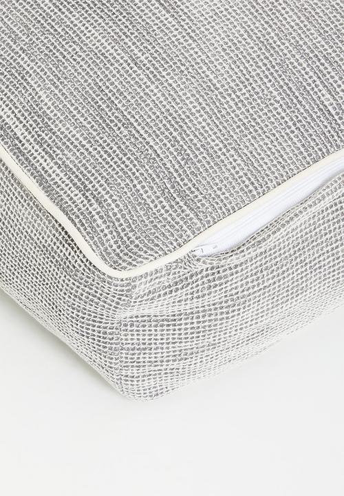 Sixth Floor - Waffle Floor Cushion - Grey
