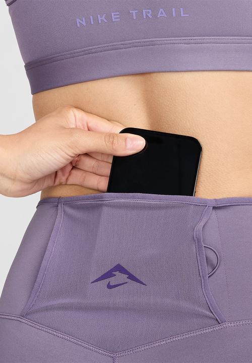 Nike - Nike Trail Women's Firm-Support 7/8 Leggings - Lilac Bloom