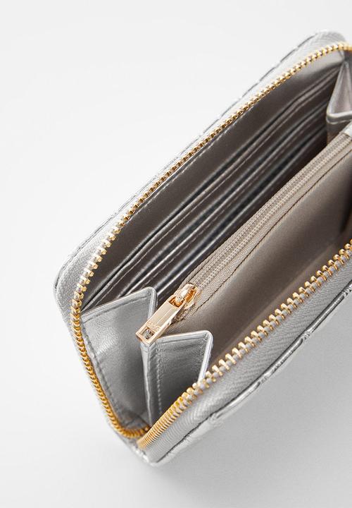 MANGO - Wallet m-- queens - silver