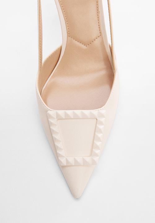MANGO - Tone slingback court - light beige
