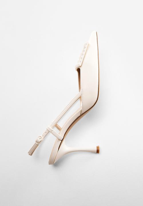 MANGO - Tone slingback court - light beige