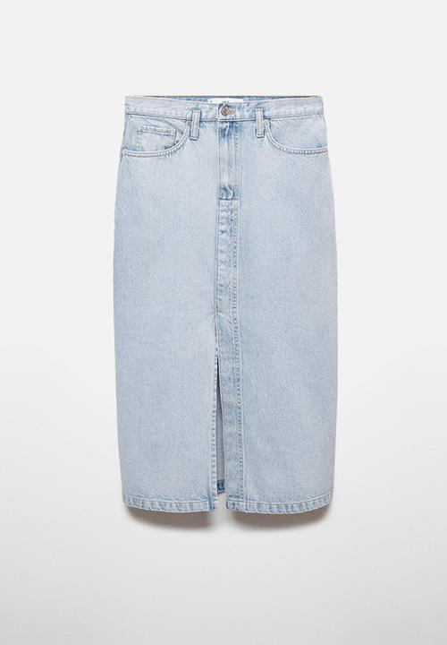 MANGO - Skirt soleil - open-blue