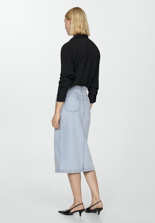 MANGO - Skirt soleil - open-blue