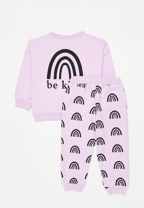 Pop Candy - Printed top and bottom set - purple