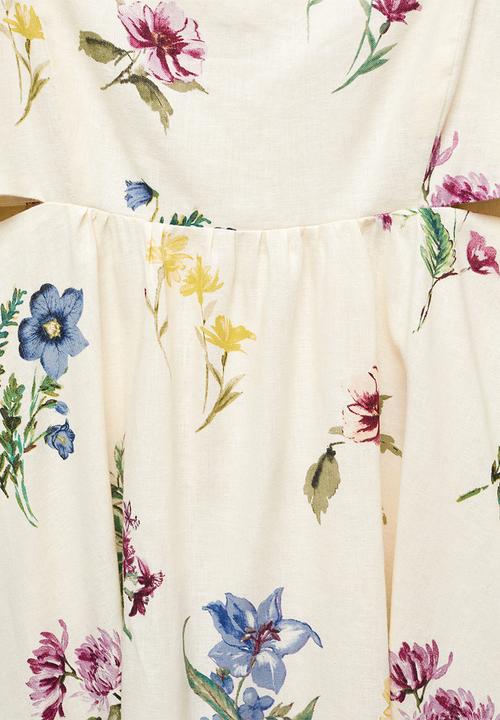 MANGO - Dress botanic-h - light beige