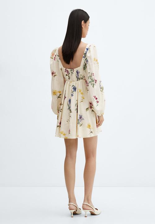 MANGO - Dress botanic-h - light beige