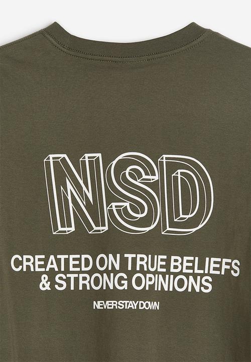 H&M - Loose fit T-shirt - khaki green nsd