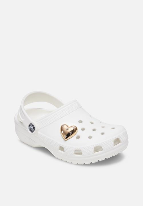 Crocs - Gold Encrusted Heart  Loose - Gold 