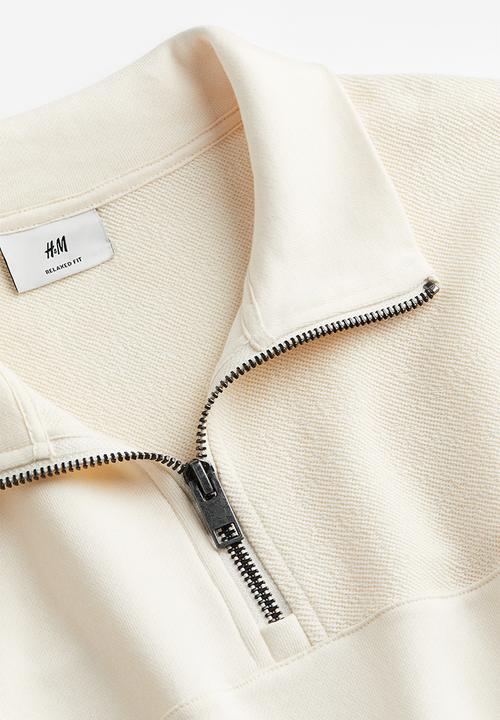 H&M - Loose fit sweatshirt - cream 